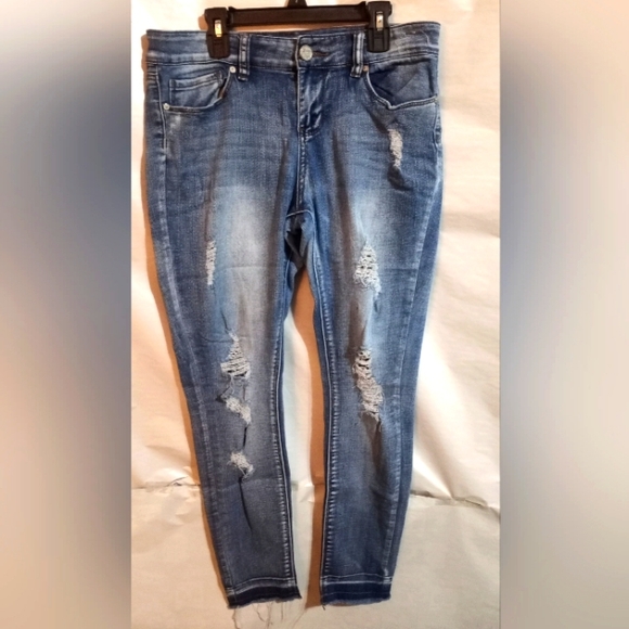 Indigo Rein Denim - Indigo Rein Juniors Distressed Skinny Jeans